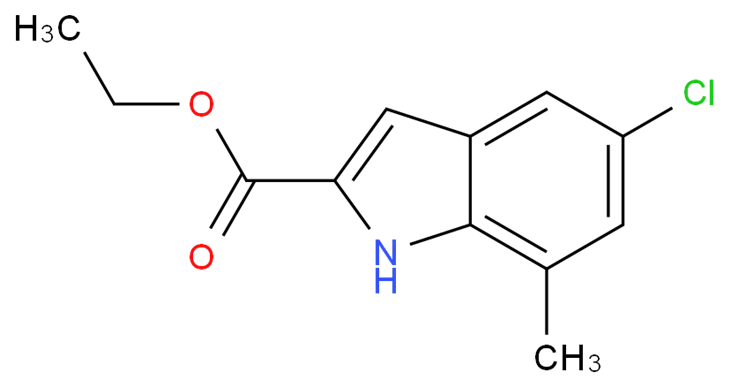 Etyl 5-chlór-7-metyl-1h-indol-2-karboxylát Cas 15936-71-7
